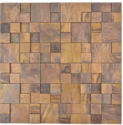 Kupfermosak Carreau Hexagone 3D Braun Crédence de Cusne Mror Kupfermosak Carreau Hexagone 3D Braun Crédence de Cusne Mror