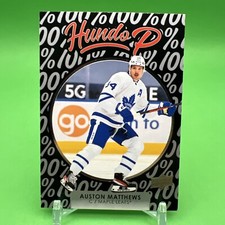 2021-22 Upper Deck #HP-18 Auston Matthews Hundo P Card Toronto Maple Leafs