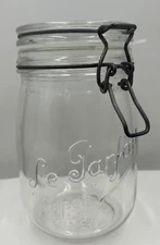 Vtg Bocal Le Parfait Super Glass Canning Jar 1 L Liter with New Seal 7" France