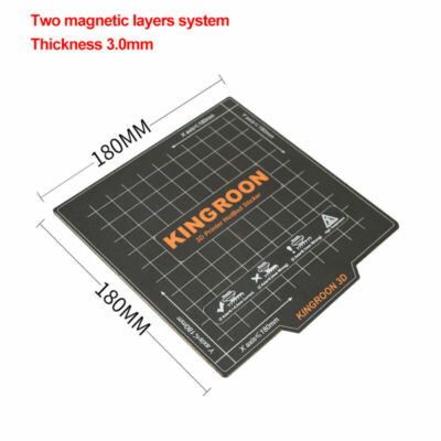 KP3s 3D Printer Magnetic Base Heated Bed Build Plate Sticker Sheet Mat 180x180mm
