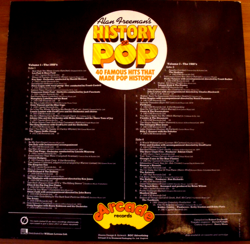 Alan Freeman History Of Pop Vinyl Double LP 40 Original Hits Ex Vinyl 1st Press - Picture 3 of 8