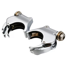 Detachable 49mm Windshield Clamp Mount Fit For Harley Dyna Super Glide 06-Up