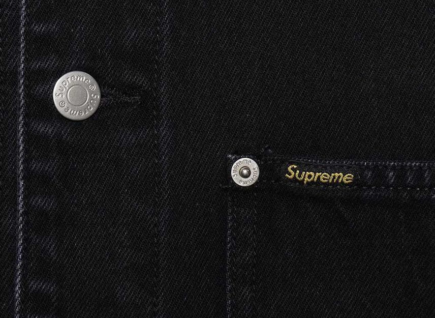 Supreme Denim Chore Trucker Jacket Black | eBay