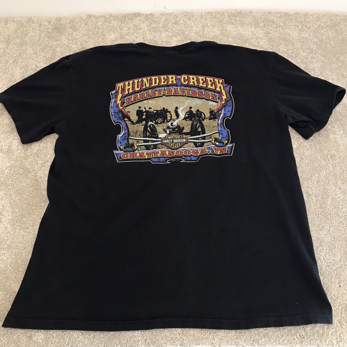 Skull49 ハーレーダビッドソン 2001 サンダーTシャツ Harley Davidson