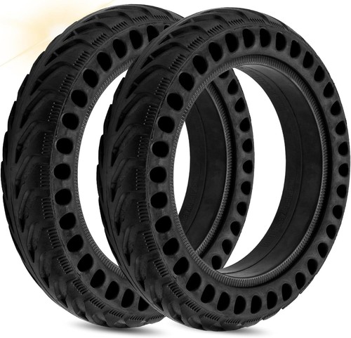 Solid Tires 8.5x2 inches for Xiaomi Mijia M365/M365 Pro Electric 2 Pcs, Black