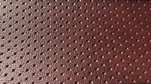 Kunstleder Meterware BORDEAUX mit Kasten / PM Sternchen Perforation 141cm breit - Bild 7 von 12
