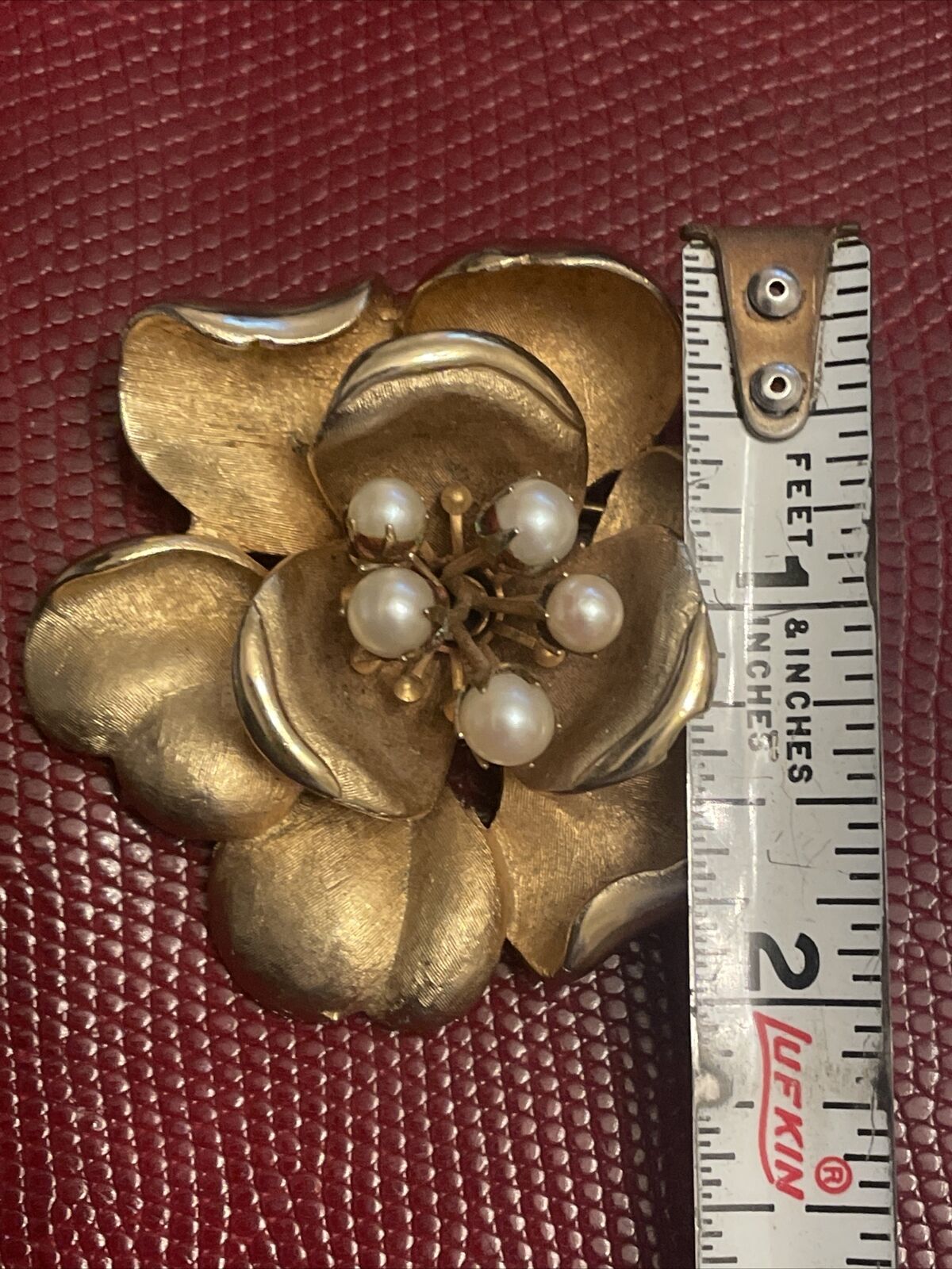 Vintage Francois by Coro Faux Pearl Flower Brooch… - image 6