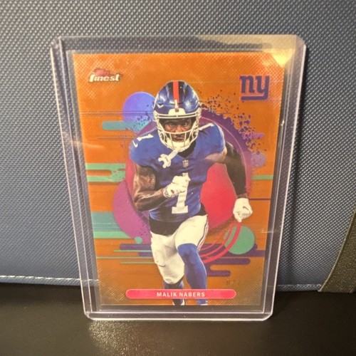 Topps 2024 Finest Performance Malik Nabers Giants #175 Serial Numbered /20