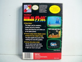 K25i44701 NINJA GAIDEN W/ BOX & MANUAL 1989 NES NINTENDO ORIGINAL VINTAGE TECMO