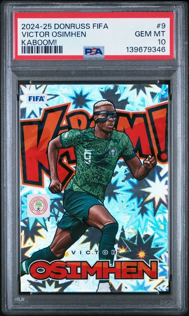 Victor Osimhen Kaboom! - 2023-24 Donruss FIFA  Case Hit! GEM MT PSA 10