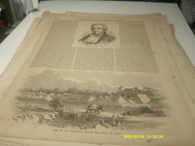 1850'S FULL PG,BALLOU'S DRAWING ROOM ,INSURGENT CAMP BEFORE THE WALLS OF DELHI