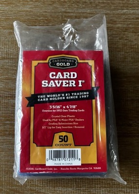 Cardboard Gold Card Saver I Semi-Rigid Card Holders 40 Count PSA Submission Size
