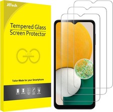 Galaxy A13 A12 Screen Protector 3 Pack Tempered Glass 9H Hardness Case Friendly