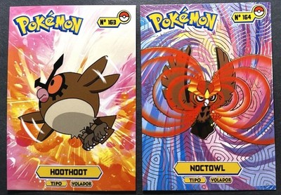 HOOTHOOT X NOCTOWL - POKEMON JOHTO CARDS TOP POKEDEX CCG FOIL