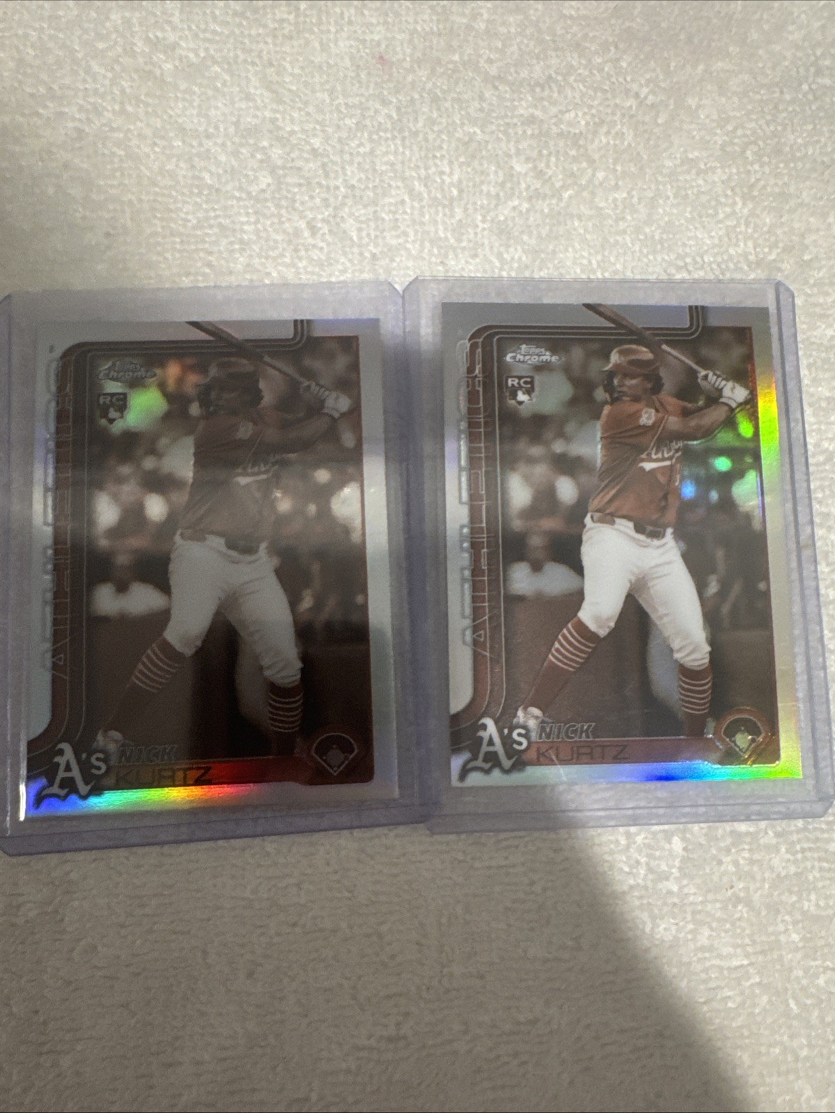 2025 Topps Chrome Update Series - Nick Kurtz #USC178 Sepia Refractor (RC)x 2