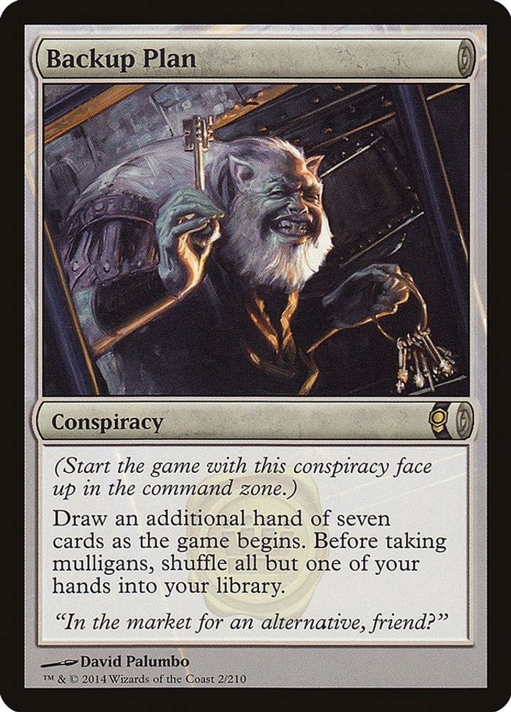 2014 Magic: The Gathering: Conspiracy - Backup Plan (#2, R, Near Mint)