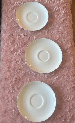 Dibbern Platin Line Fine Bone China ONE 6 1/4  Saucer & TWO 5 7/8  Saucers