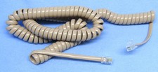 Philmore TEC25 BG, BEIGE 25 Foot Coiled RJ22 Handset Telephone Cord