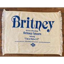 VERY RARE Britney Spears 2001 Promo "Slave for You" Tour Towel, JIVE Promo only