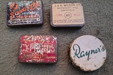 Old Tins Rayner's ,Songster Needles, Cyphoids And J&H Wilson Ltd Snuff Tin