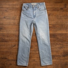 Abercrombie  Fitch 90s Straight Ultra High Rise Jeans Light Wash Size 24