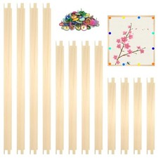 12pcs Wooden Stretcher Bars for Needlework - 3 Sizes Adjustable Needlepoint