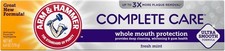 ARM & HAMMER Complete Care Whitening Toothpaste,Fresh Mint Flavor, 6 oz 1.08 per gallon