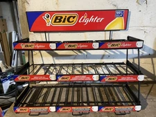 Bic Black Lighter Display 9 Tier 3 -Shelfs  Rack With 3 Trays