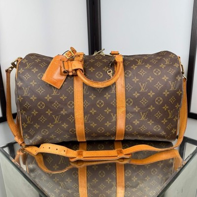 Louis Vuitton Monogram Keepall 45 mit Armband & Schlüssel