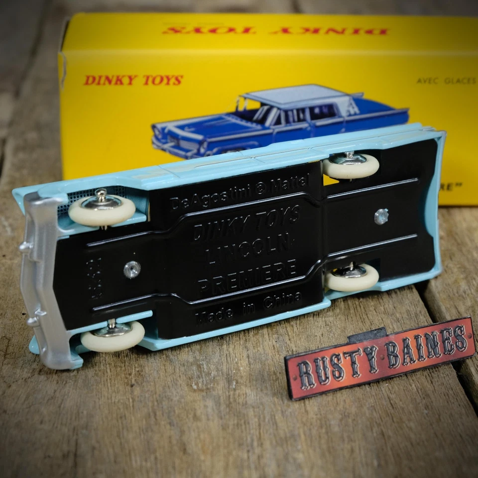 French Dinky 532 Reissue, Lincoln Premiere, Pale Blue, Boxed — 第 3/4 张图片