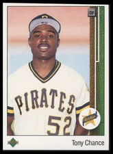 1989 Upper Deck #3 Tony Chance Pittsburgh Pirates Rookie