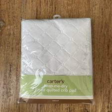 Carters Waterproof Fitted Quilted Crib and Toddler Protective Mattress Pad Co.