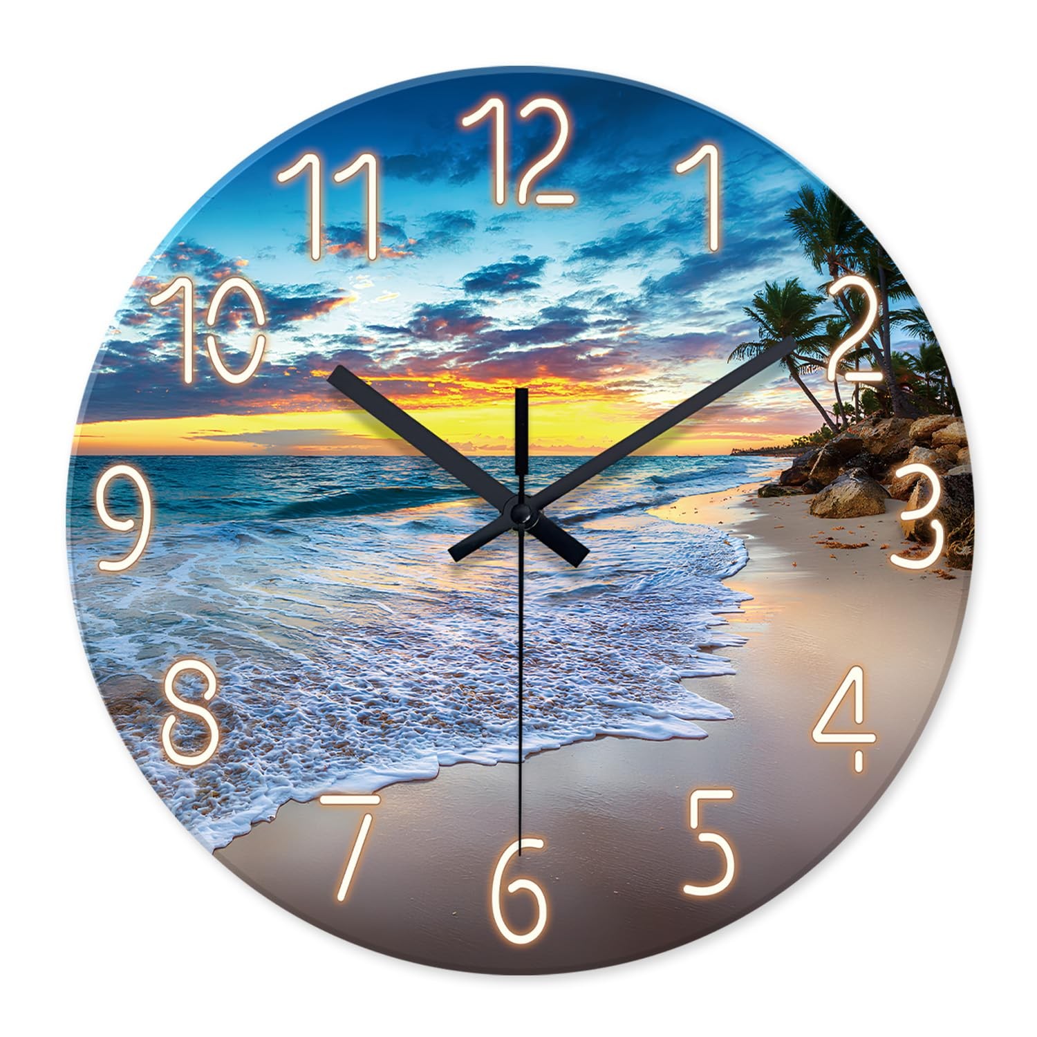 Battery Operated 16 Inches Or Larger Analog Wall Clock S
