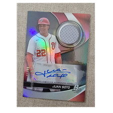 2022 Topps Bowman Platinum Platinum Pieces Auto Relic Juan Soto #PPAR-JS /99