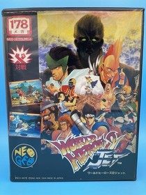 World Heroes 2 Jet SNK Neo Geo AES ADK 1994 Japan CIB w/ manual - US Seller!