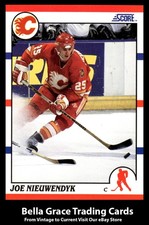 1990-91 Score American Joe Nieuwendyk #30 Calgary Flames NHL Hockey 