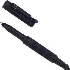 Penna a sfera BlackField Tactical Pen Kubotan metallo grigio clip da cintura 88255