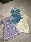 3 Vintage Handmade Barbie Dresses 1970’s