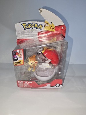Pokemon Clip N Go Chimchar & Pokeball-New- Damaged Box 