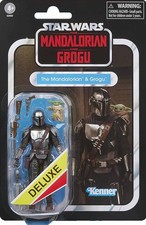 STAR WARS VINTAGE COLLECTION THE MANDALORIAN & GROGU DELUXE 3 3 4-INCH FIGURES