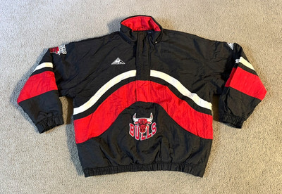 VTG 90s NBA by Apex One Chicago Bulls Embroidered Jacket Coat - Size Large