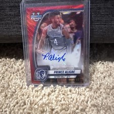 2024-25 Bowman University Chrome Prince ALIGBE Red Wave Refractor RC AUTO #/45