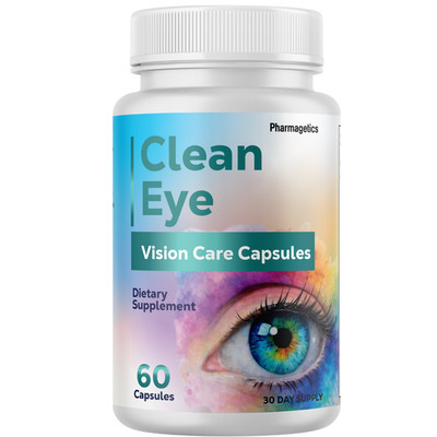 Clean Eye Vision Support Formula, Genuine Vision Care Supplement 60 Capsules