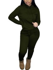 2 Piece Outfits for Casual Sweatsuits Set Long Sleeve Hoodie Tracksuit Matchi...