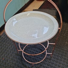 Vintage Copper Plated Afternoon Tea Cake & Sandwich Stand 3 Tiers