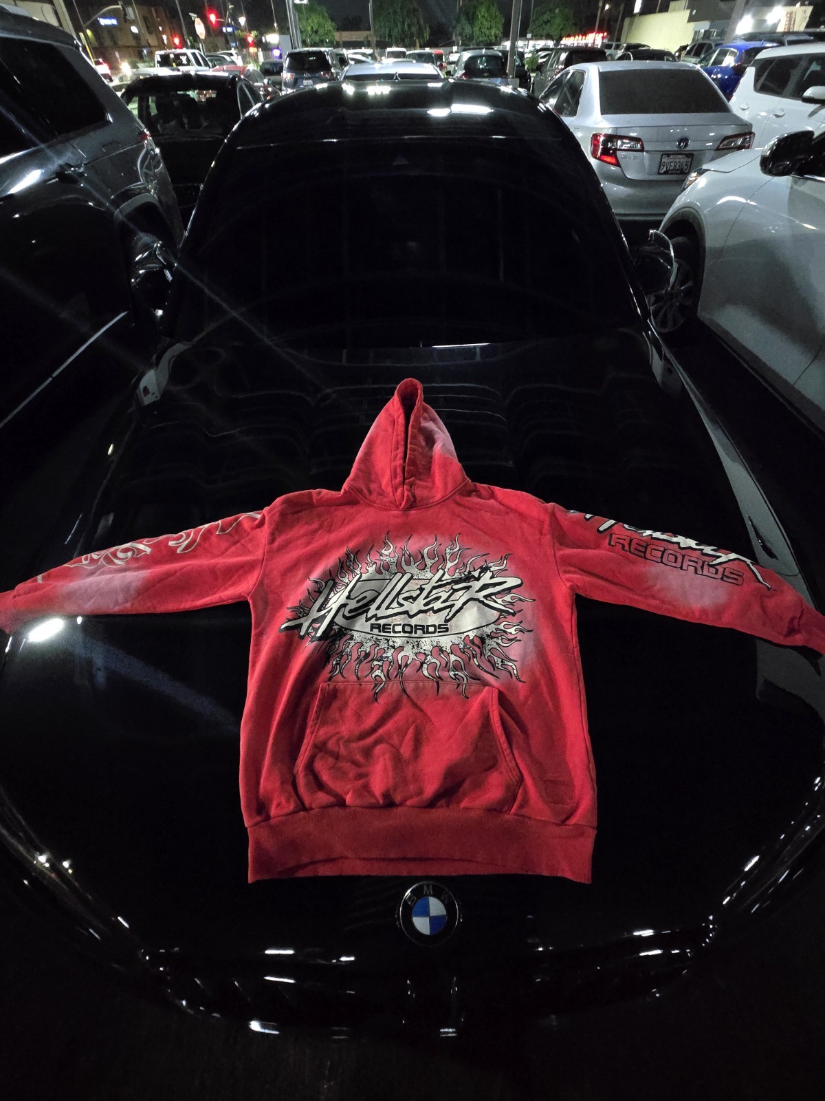 Hellstar Capsule 10 Red Graphic Print Men's Pullover Hoodie