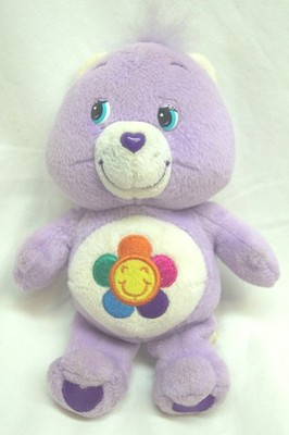 Care Bears TALKING PURPLE HARMONY BEAR 7'' Plush STUFFED ANIMAL Toy 2004
