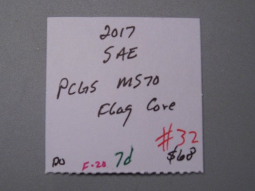 Silver American Eagle 2017 graduación profesional MS70 núcleo de bandera. #32 - Imagen 5 de 5