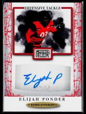 2021 SAGE Premier Draft #A188 Elijah Ponder Autographs Red