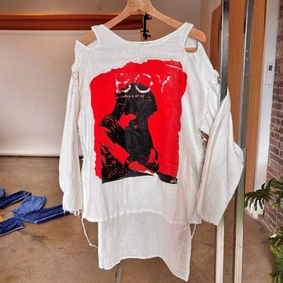 Vintage 80s Boy London Muslin Long Sleeve Shirt! Kings Road